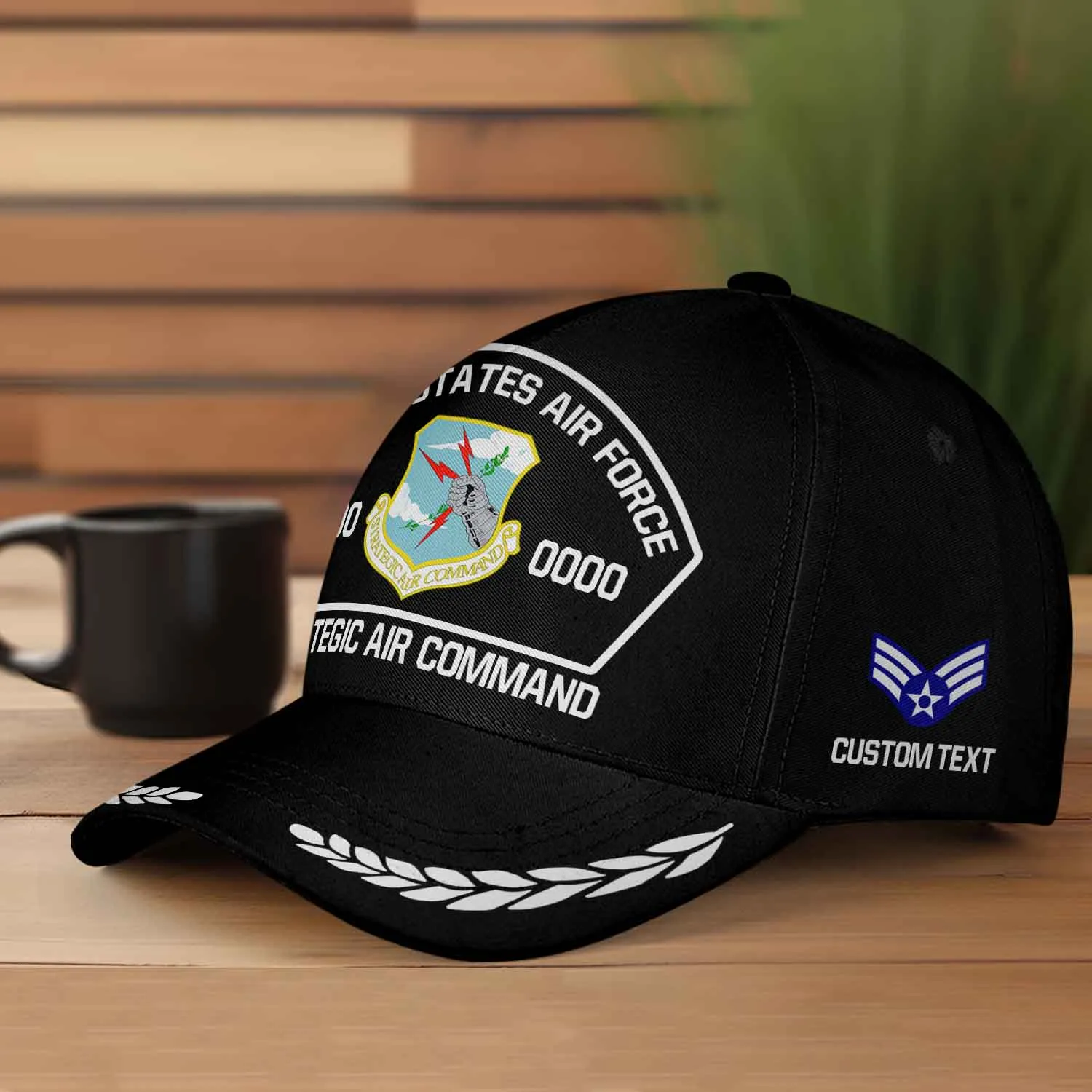 Custom Military Command Hat - Personalized Unit, Rank, Name & Service Year #000172