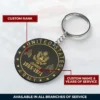 Custom Rank U.S Veteran Acrylic Keychain #000154