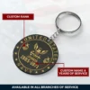 Custom Rank U.S Veteran Acrylic Keychain #000154