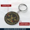 Custom Rank U.S Veteran Acrylic Keychain #000154