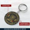 Custom Rank U.S Veteran Acrylic Keychain #000154