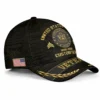 Custom Rank & Years Veteran Hat - Gold Wreath Brim - Choose Your Military Branch #000166