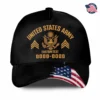 Custom Ripped Flag Veteran Hat - Personalized Branch, Rank, Name & Service Years #000170