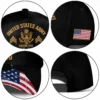 Custom Ripped Flag Veteran Hat - Personalized Branch, Rank, Name & Service Years #000170
