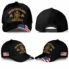 Custom Ripped Flag Veteran Hat - Personalized Branch, Rank, Name & Service Years #000170