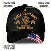 Custom Ripped Flag Veteran Hat - Personalized Branch, Rank, Name & Service Years #000170
