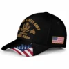 Custom Ripped Flag Veteran Hat - Personalized Branch, Rank, Name & Service Years #000170