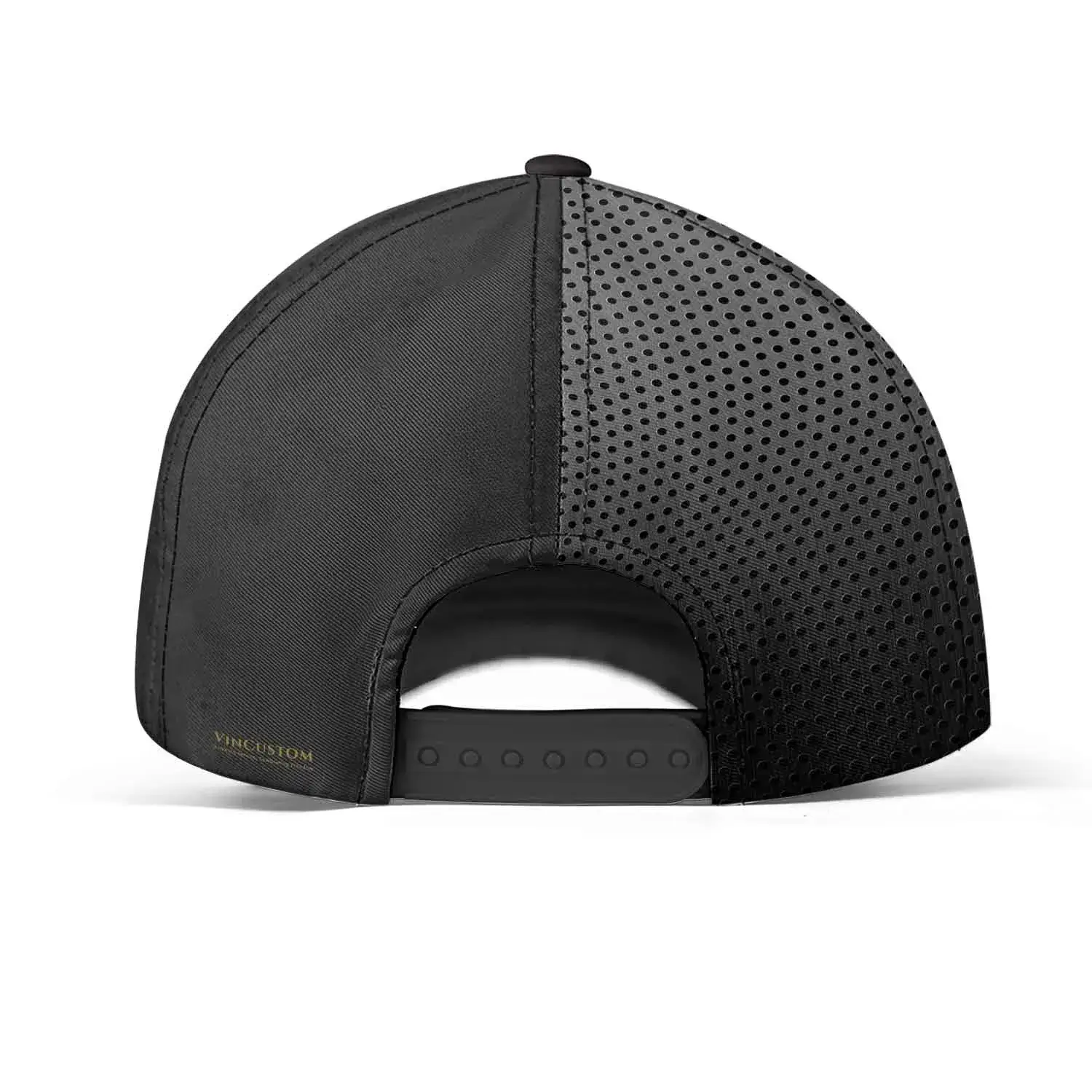 Custom US Veteran Hat All Branches - Black Gold Emblem Cap #000159