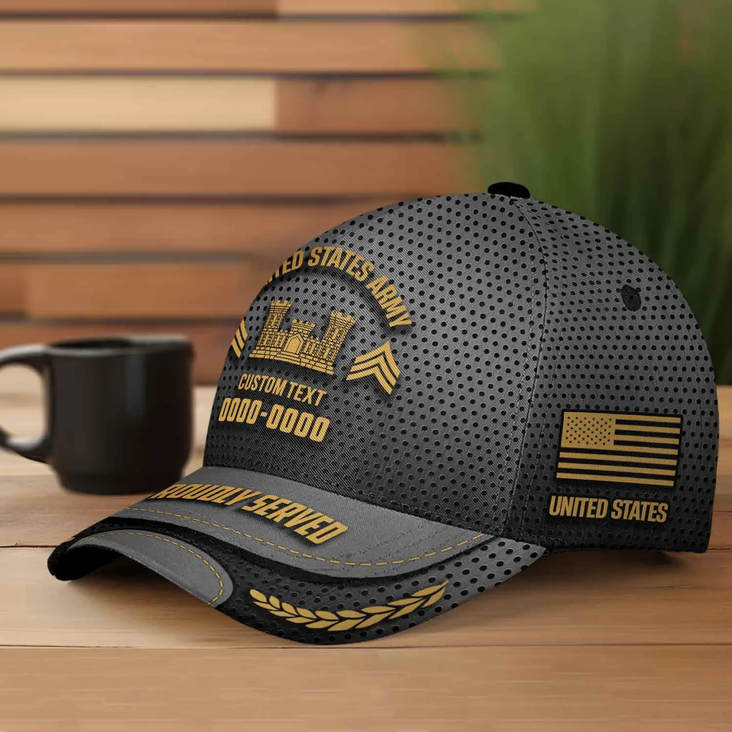 Custom United States Army Branches Printed Hat #000163