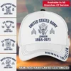 Custom Veteran Hat All Branches - White Honor The Fallen Cap #000158