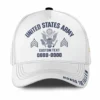 Custom Veteran Hat All Branches - White Honor The Fallen Cap #000158