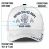 Custom Veteran Hat All Branches - White Honor The Fallen Cap #000158