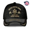 Showcase your military pride with our custom veteran hat, a personalized tribute to your service in the US Armed Forces. This premium baseball cap is designed for veterans who want to wear their story proudly. Whether you're from the Army, Navy, Air Force, or Coast Guard, customize it with your branch emblem, rank insignia, personal name, and years of service for a one-of-a-kind personalized military cap. Custom Veteran Hat - Personalized Proudly Served Baseball Cap #000156