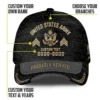 Custom Veteran Hat - Personalized Proudly Served Baseball Cap #000156