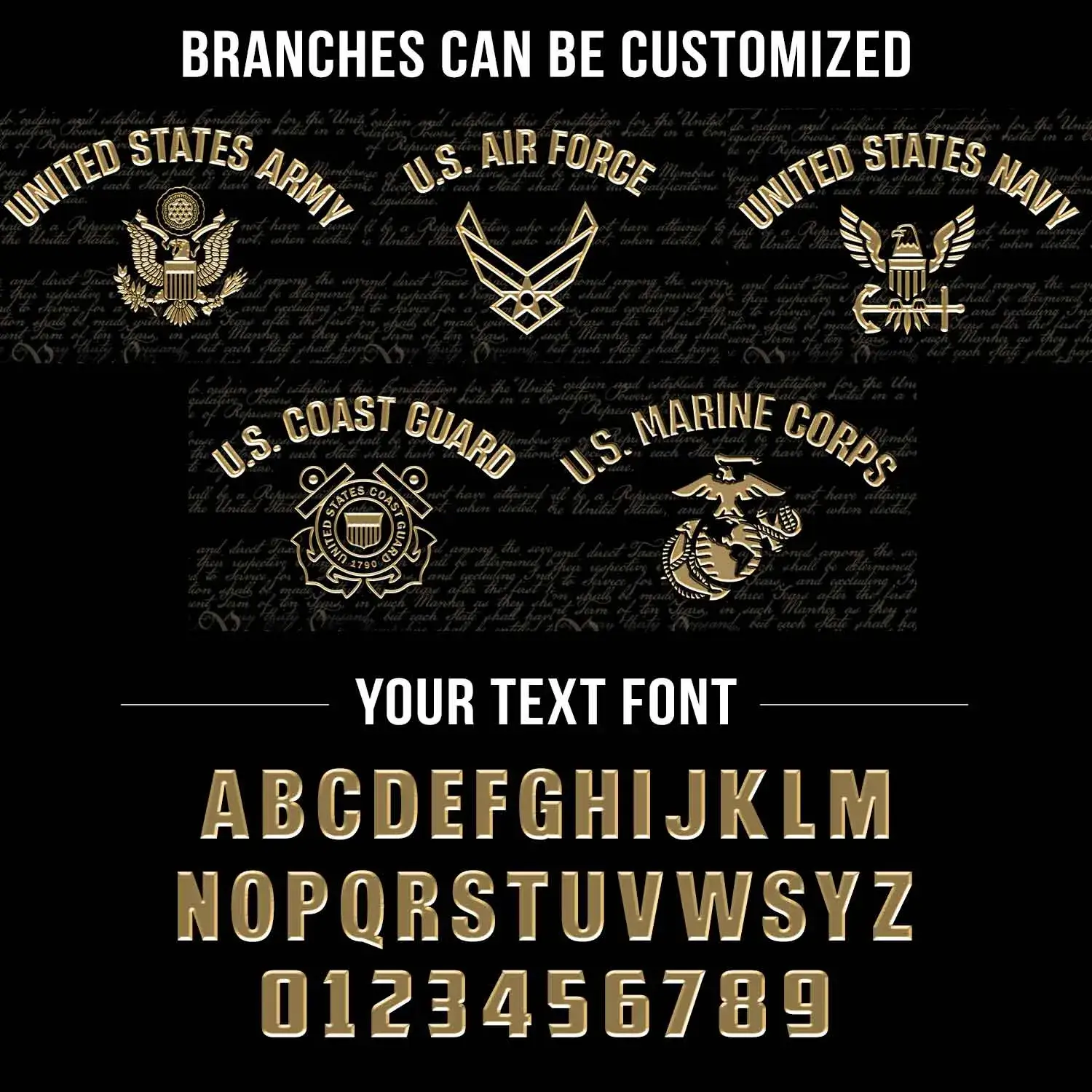 Custom Veteran Hat - Personalized Proudly Served Baseball Cap #000156