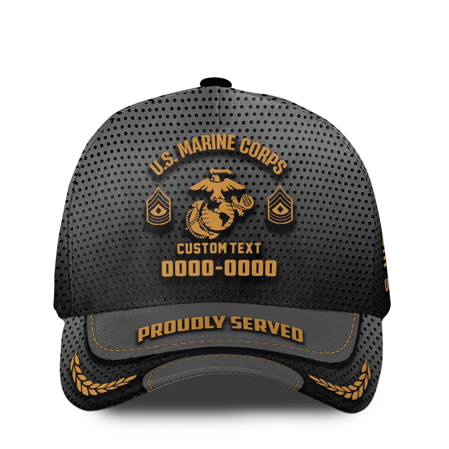 Customized U.S Veteran Proudly Served Hat - Personalize Branch, Rank, Name & Year #000155