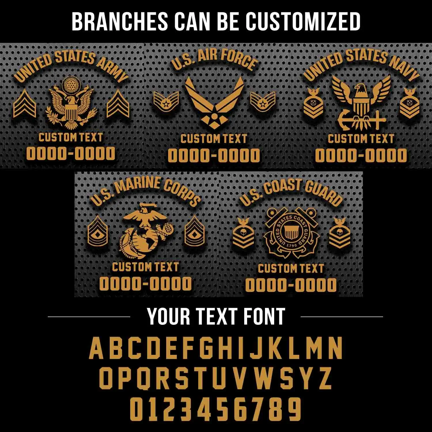 Customized U.S Veteran Proudly Served Hat - Personalize Branch, Rank, Name & Year #000155