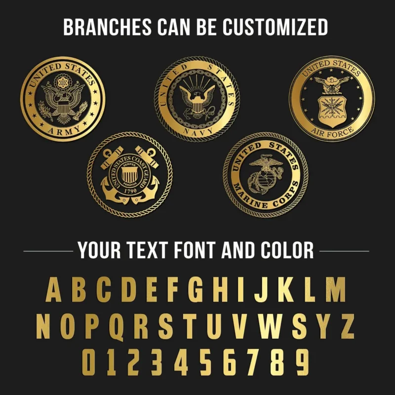 Customized United States Veterans - Golden Hat All Over Printed - Custom Veteran Baseball Hat Made in USA #000153