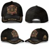 Personalized Gold Crest Veteran Hat - Custom We The People Veteran Cap #000168