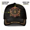Personalized Gold Crest Veteran Hat - Custom We The People Veteran Cap #000168