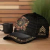 Personalized Gold Crest Veteran Hat - Custom We The People Veteran Cap #000168