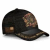 Personalized Gold Crest Veteran Hat - Custom We The People Veteran Cap #000168