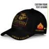 Tun Tavern Hat - Custom USMC Born In A Bar Black Cap #000161