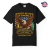 USA 250th Anniversary Custom T-Shirt (1776-2026) - American Eagle & Liberty Bell - Made in USA #000140
