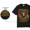USA 250th Anniversary Custom T-Shirt (1776-2026) - American Eagle & Liberty Bell - Made in USA #000140