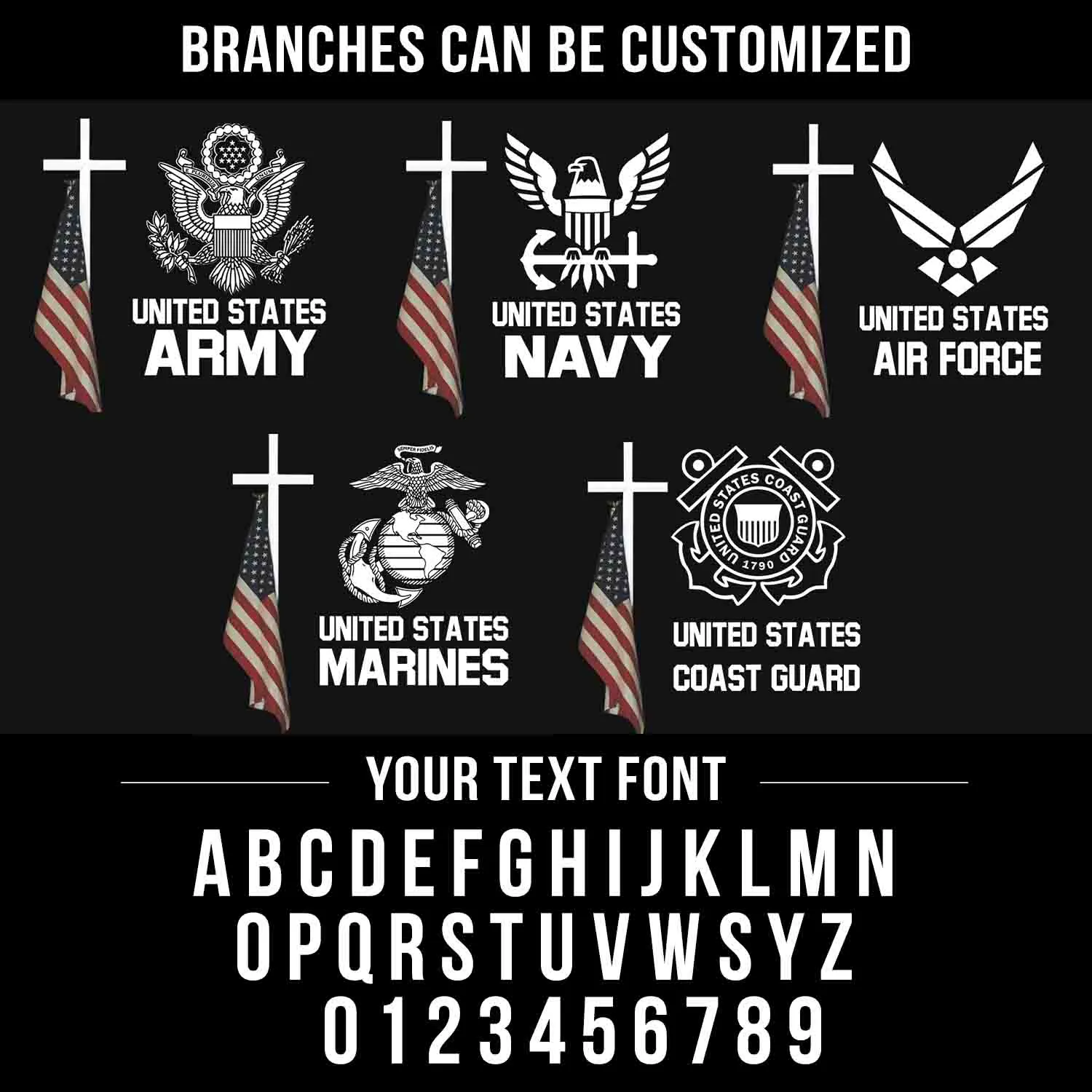 Custom One Nation Under God Hat - Personalization Veteran Black Cap #000164