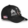 Custom One Nation Under God Hat - Personalization Veteran Black Cap #000164