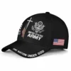 Custom One Nation Under God Hat - Personalization Veteran Black Cap #000164