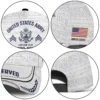 White Custom Veteran Hat - Personalized Proudly Served Baseball Cap #000157