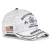 White Custom Veteran Hat - Personalized Proudly Served Baseball Cap #000157