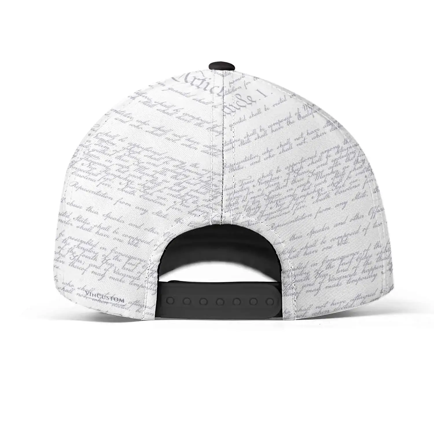 White Custom Veteran Hat - Personalized Proudly Served Baseball Cap #000157