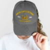 Classic US Army Veteran Printed Hat - Custom Motto, Rank & Name #000207