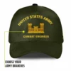 Custom Army Branch Veteran Hat - Personalized MOS Branch, Rank, Name & Years #000174