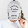Custom Army Branch Veteran White Hat - Personalized MOS Branch, Rank, Name & Years #000180