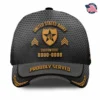 Custom Army Division Veteran Hat - Personalized Rank, Name & Years - Tactical Mesh Design #000179