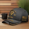Custom Army Division Veteran Hat - Personalized Rank, Name & Years - Tactical Mesh Design #000179