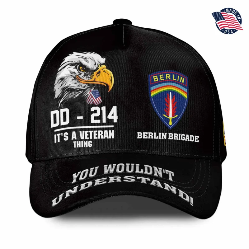 Custom DD-214 Army Division Veteran Hat - Personalized Rank & Name #000201