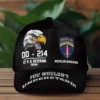 Custom DD-214 Army Division Veteran Hat - Personalized Rank & Name #000201
