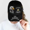 Make a bold statement with the Custom DD-214 'Veteran Thing' Hat. Featuring a striking eagle design, 'Duty-Honor-Country' motto, and wrap-around visor text. Personalize the front with your Rank, and the side panel with your Branch and Name. Order your exclusive cover today!