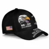 Make a bold statement with the Custom DD-214 'Veteran Thing' Hat. Featuring a striking eagle design, 'Duty-Honor-Country' motto, and wrap-around visor text. Personalize the front with your Rank, and the side panel with your Branch and Name. Order your exclusive cover today!