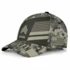 Custom Digital Camo Veteran Printed Hat - Personalized Branch, Rank & Name #000194