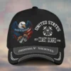 Custom Eagle & Dog Tags USCG Veteran Printed Hat – Personalized Rank & Name #000266