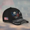 Custom Eagle & Dog Tags USCG Veteran Printed Hat – Personalized Rank & Name #000266
