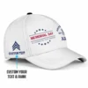 Custom Memorial Day Veteran Hat - Honor Our Heroes - Personalized Branch, Rank & Name #000185