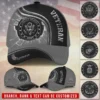 Custom Metallic Veteran Hat - Shattered Steel Design - Personalized Branch, Rank, Name & Years #000176