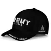 Custom Minimalist Veteran Hat - Choose Branch, Rank & Name - Bold Black & White Design #000254